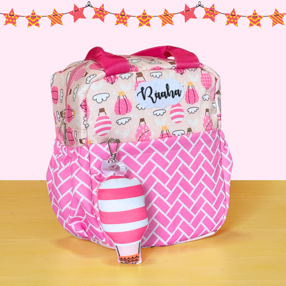 Pink patterned bag