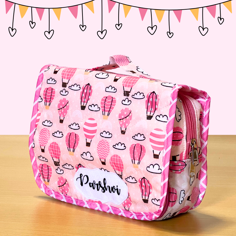 Pink toiletry bag