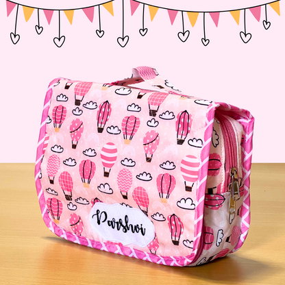 Pink toiletry bag