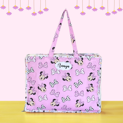 Pink tote bag with Minnie