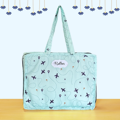 Light blue tote bag