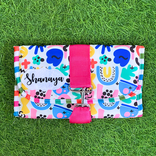 Colorful patterned pouch