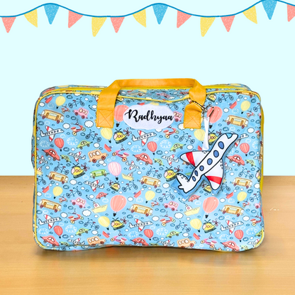 Children's suitcase with airplane
