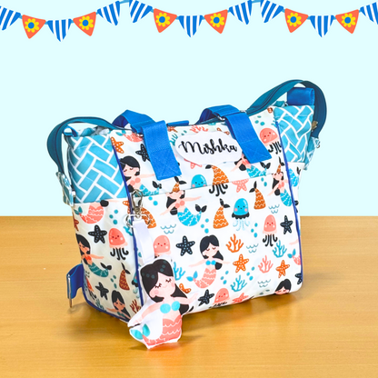 Colorful diaper bag