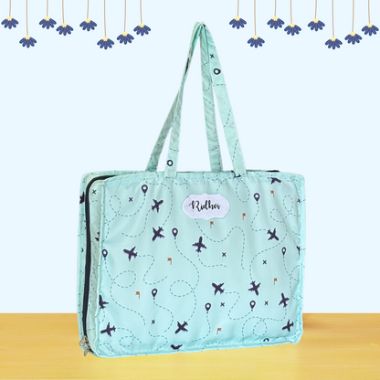 Light blue tote bag 