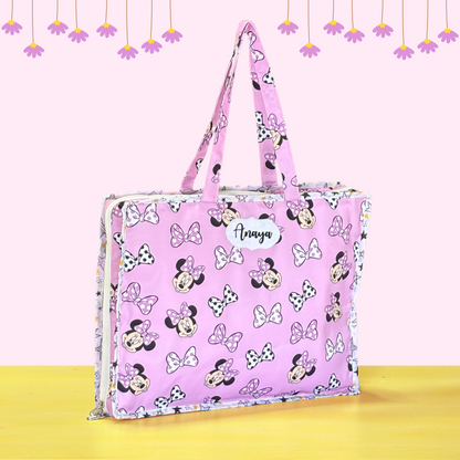 Pink tote bag