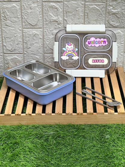 Purple Transparent Bento boxes (Tiffin/ Lunch) boxes