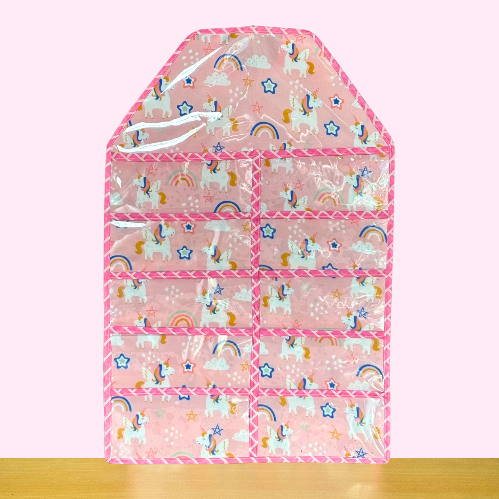 Pink hanging organizer