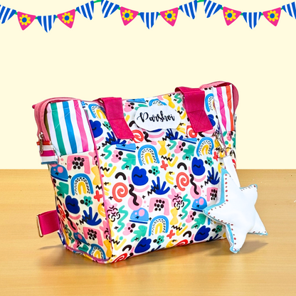 Colorful patterned bag 