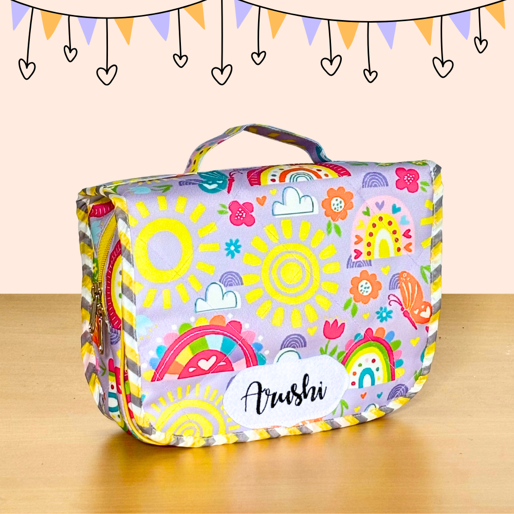 Colorful cosmetic bag