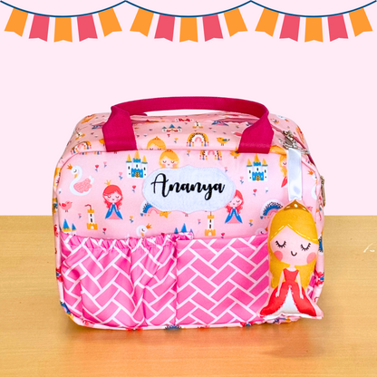 Pink children's lunch bag