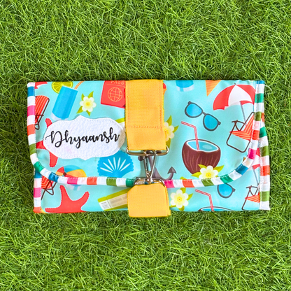 Colorful bag with 'Dhyansh' branding