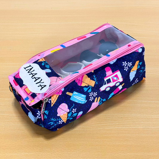 Pencil case with colorful design