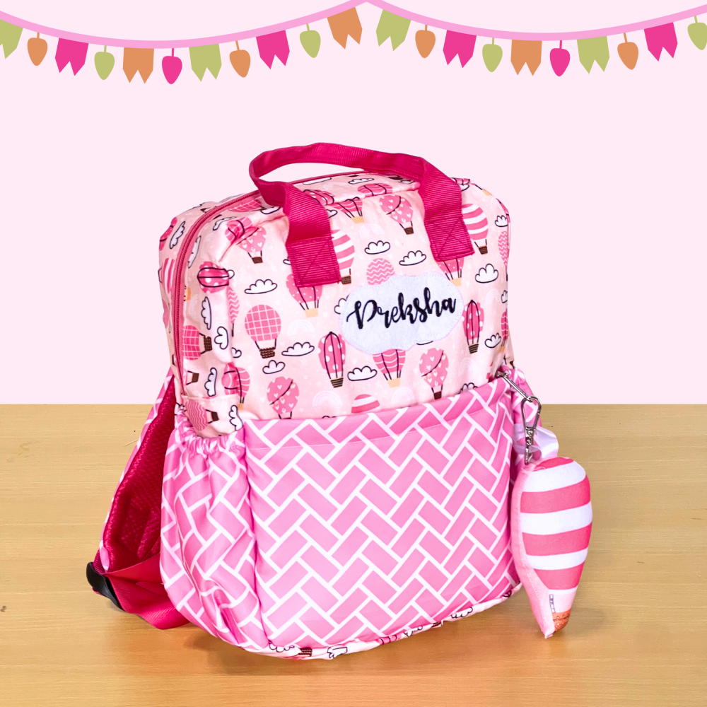 Pink children's backpack 