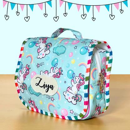 Colorful unicorn-themed bag