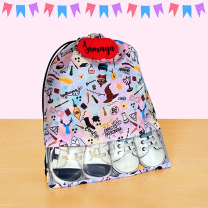 Draw string shoe bag (kids)