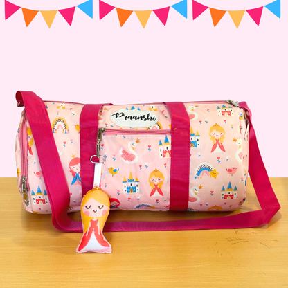 Pink duffel bag for kids 