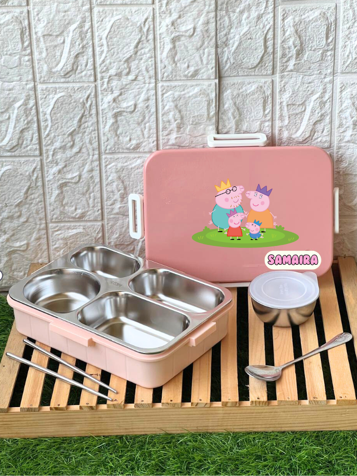 Pink Bento boxes (Tiffin/ Lunch) boxes